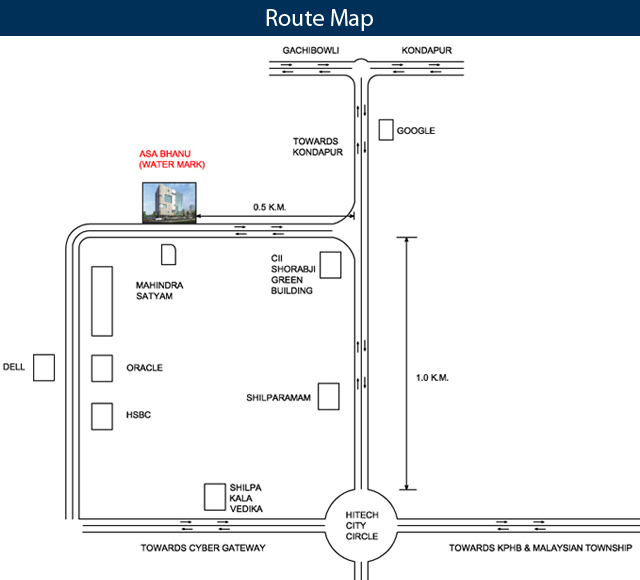 ASA BHANU Route Map